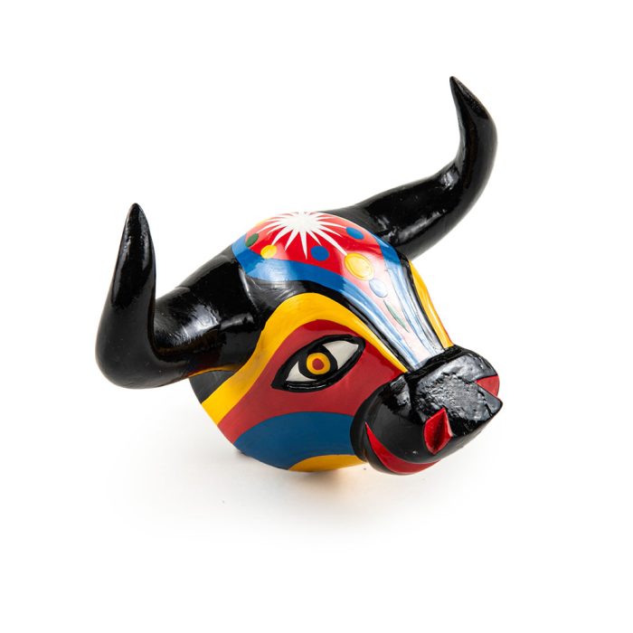 MASCARA TORO MEDIANA PUNTO AMARILLO CON ESTRELLA
