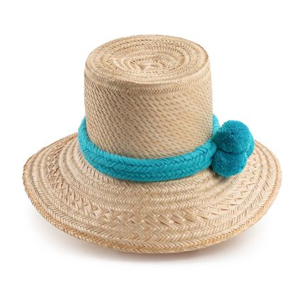 SOMBRERO WAYUU AZUL CLARO