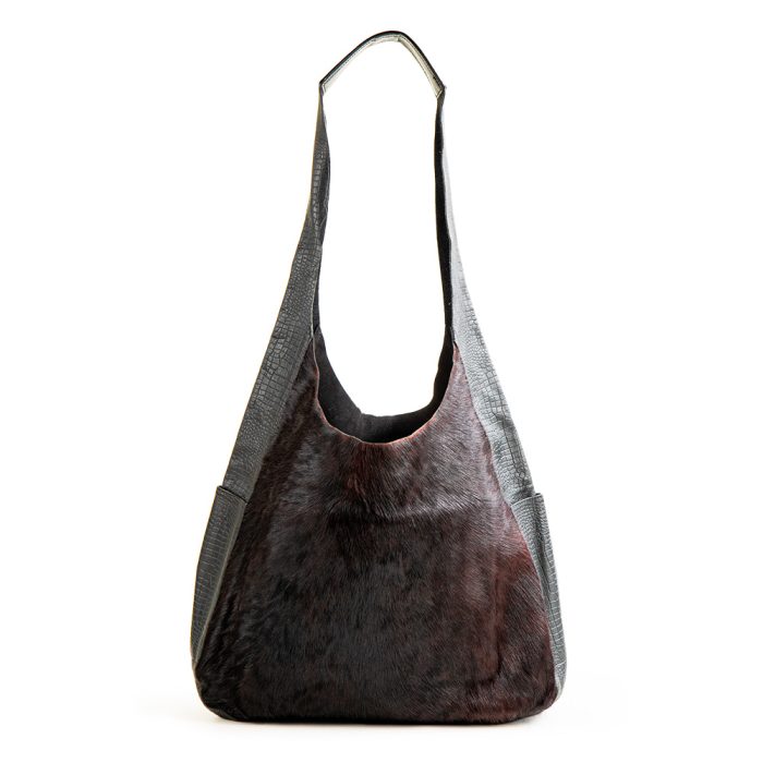 BOLSO CUERO CAFE