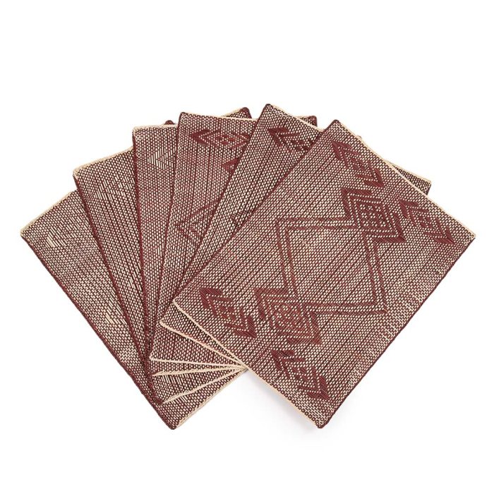 Individuales iraca vinotinto y natural