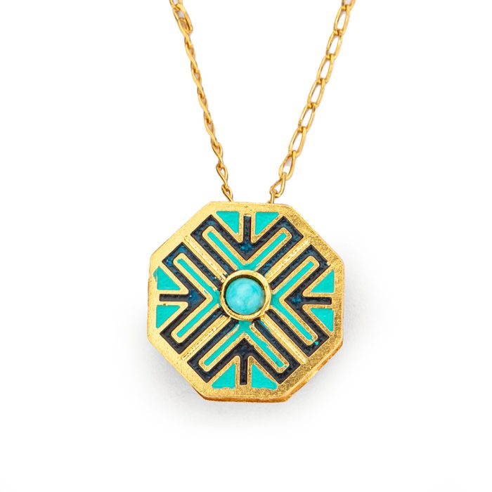 collar candelaria azul