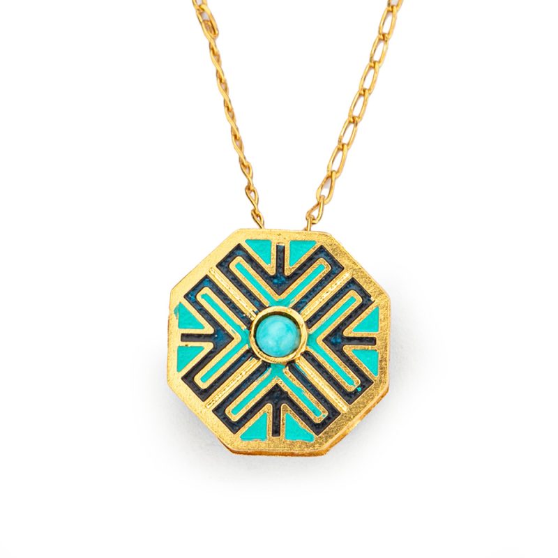 collar candelaria azul
