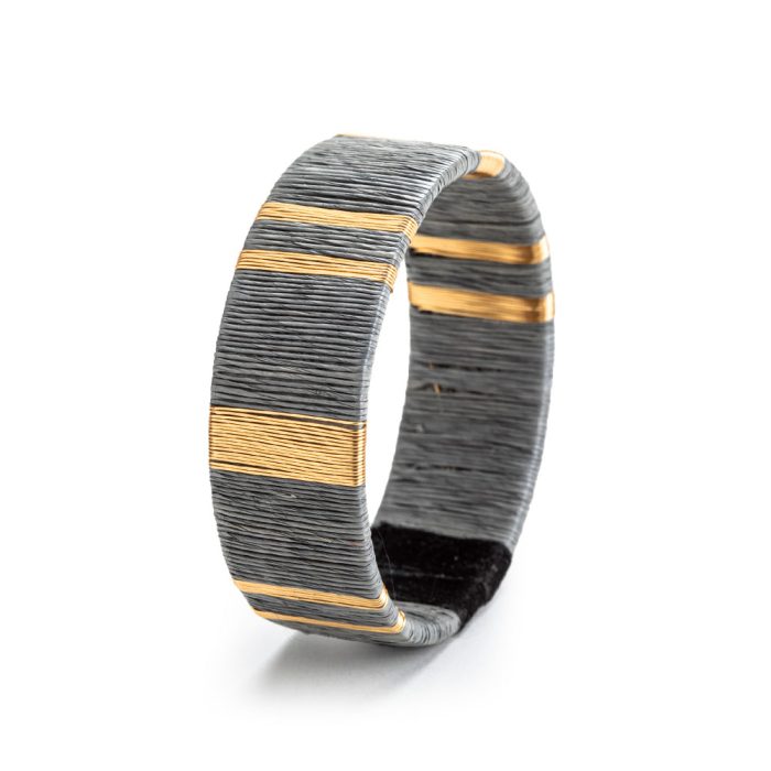 Manilla werregue gris cobre lineas anchas