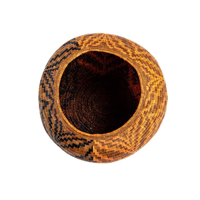Jarrón Werregue cafe claro oscuro