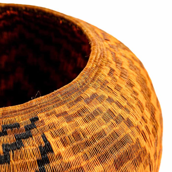 Jarrón Werregue cafe claro oscuro